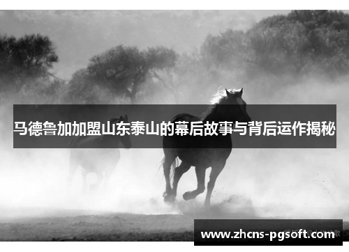 马德鲁加加盟山东泰山的幕后故事与背后运作揭秘 马德鲁加加盟山东泰山的幕后故事与背后运作揭秘